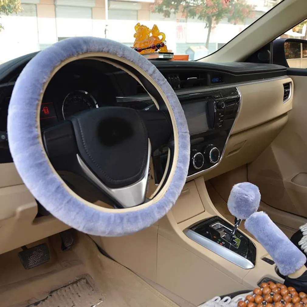 Soft Plush Steering Wheel Cover Kit 3PCS Non-slip Car Decoration Steering Wheel Handbrake Gear Plush Cover
Soft Plush Steering Wheel Cover Kit 3PCS Non-slip Car Decoration Steering Wheel Handbrake Gear Plush Cover