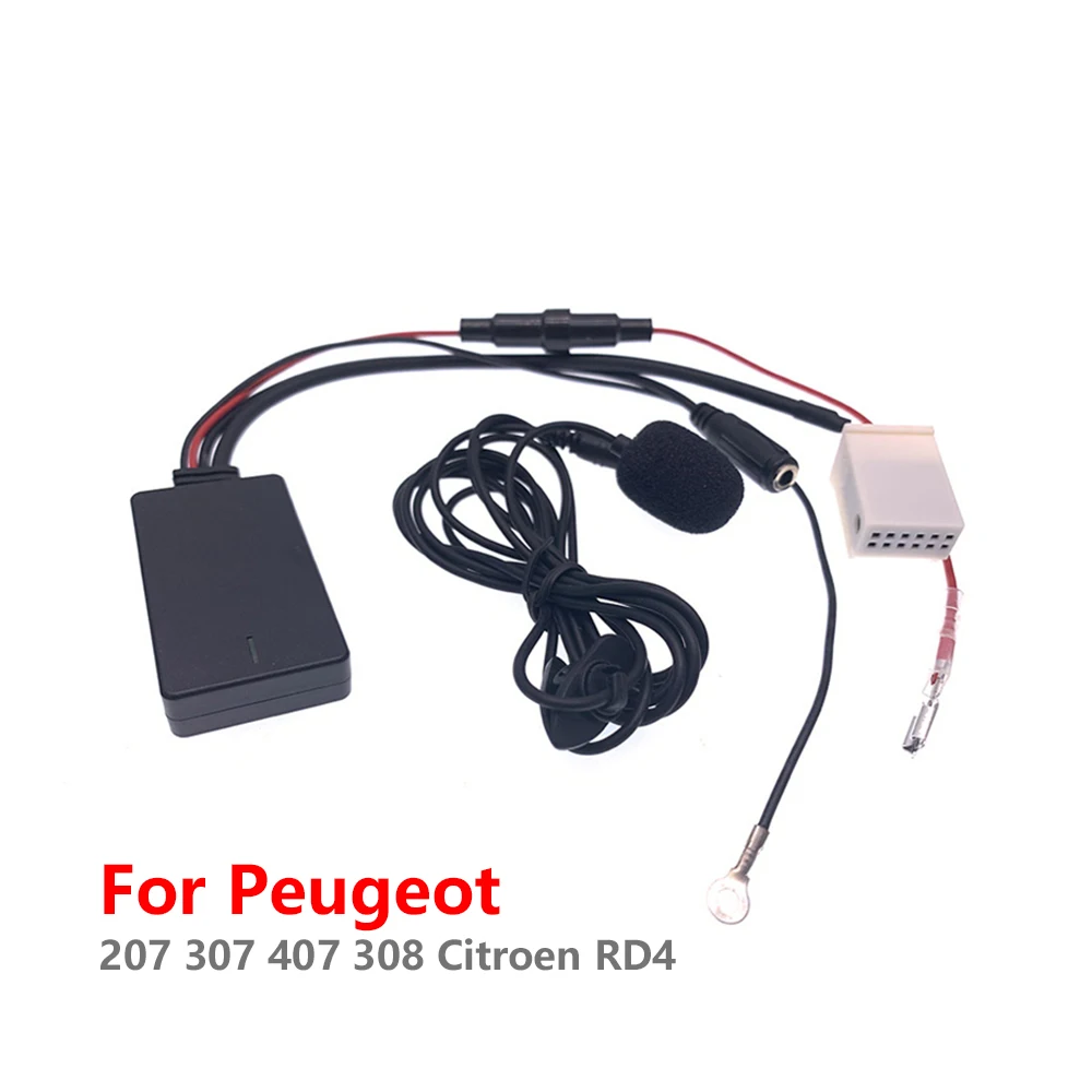 12Pin Car Radio Stereo Music Bluetooth Module Wireless Aux Handfree Call Cable Adapter For Peugeot 207 307 407 308 Citroen RD4
12Pin Car Radio Stereo Music Bluetooth Module Wireless Aux Handfree Call Cable Adapter For Peugeot 207 307 407 308 Citroen RD4