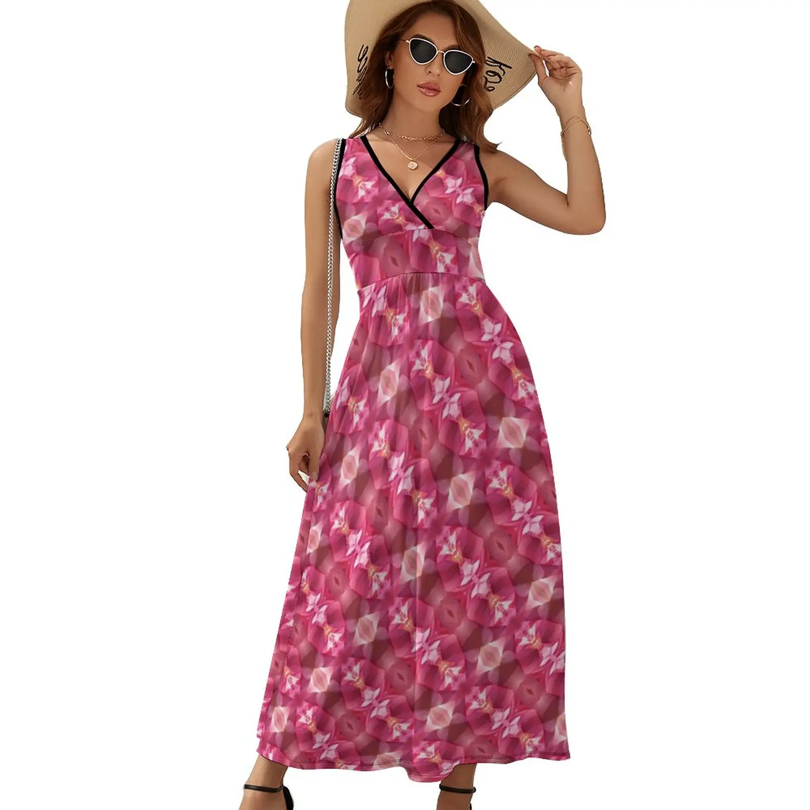 Water Lily Dress Pink Lotus Print Cute Maxi Dress V Neck Printed Boho Beach Long Dresses Aesthetic Big Size Vestido
Water Lily Dress Pink Lotus Print Cute Maxi Dress V Neck Printed Boho Beach Long Dresses Aesthetic Big Size Vestido