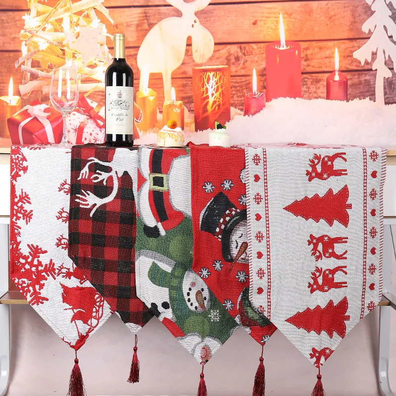 180X35CM Christmas Long Table Runner Cloth Printed Table Flag Tablecloth Placemat Party Dinner Home Decor Christmas Table Runner
180X35CM Christmas Long Table Runner Cloth Printed Table Flag Tablecloth Placemat Party Dinner Home Decor Christmas Table Runner