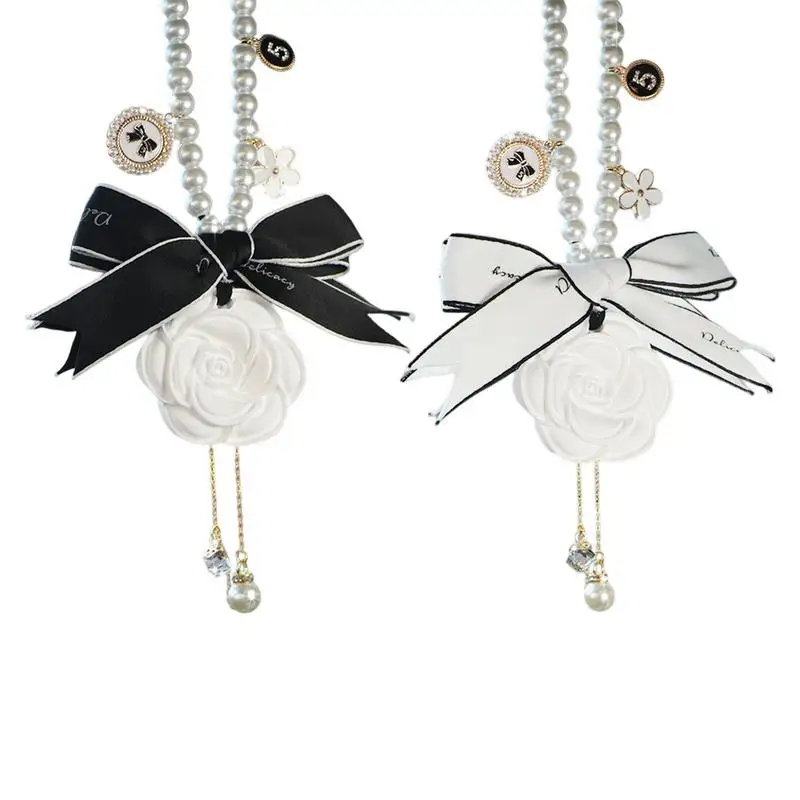 Car Air Freshener Pendants Rear View Mirror Hanging Camellia Flower Charm Ornaments Aromatherapy Fragrance Auto Accessories
Car Air Freshener Pendants Rear View Mirror Hanging Camellia Flower Charm Ornaments Aromatherapy Fragrance Auto Accessories