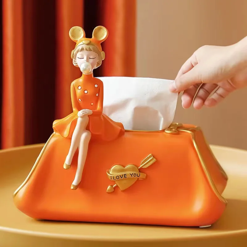 Light Luxury Creative Bubble Girl Tissue Box Decoration Living Room High-end Household Coffee Table Pumping Storage Paper Box
Light Luxury Creative Bubble Girl Tissue Box Decoration Living Room High-end Household Coffee Table Pumping Storage Paper Box