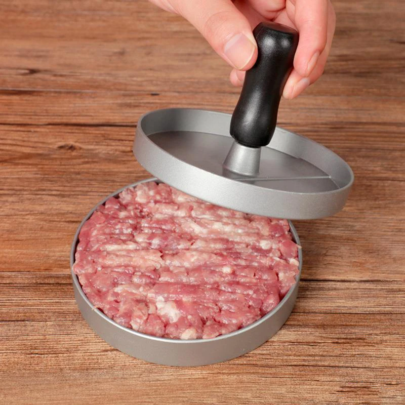1 Set of High Quality Round Hamburger Mold Aluminum Alloy Hamburger Meat Beef BBQ Burger Meat Press Kitchen Food Mold
1 Set of High Quality Round Hamburger Mold Aluminum Alloy Hamburger Meat Beef BBQ Burger Meat Press Kitchen Food Mold
