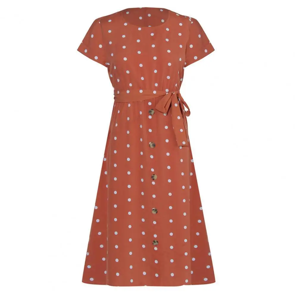 Женское платье в горошек, с коротким рукавом, свободного покроя
Женское платье в горошек, с коротким рукавом, свободного покроя