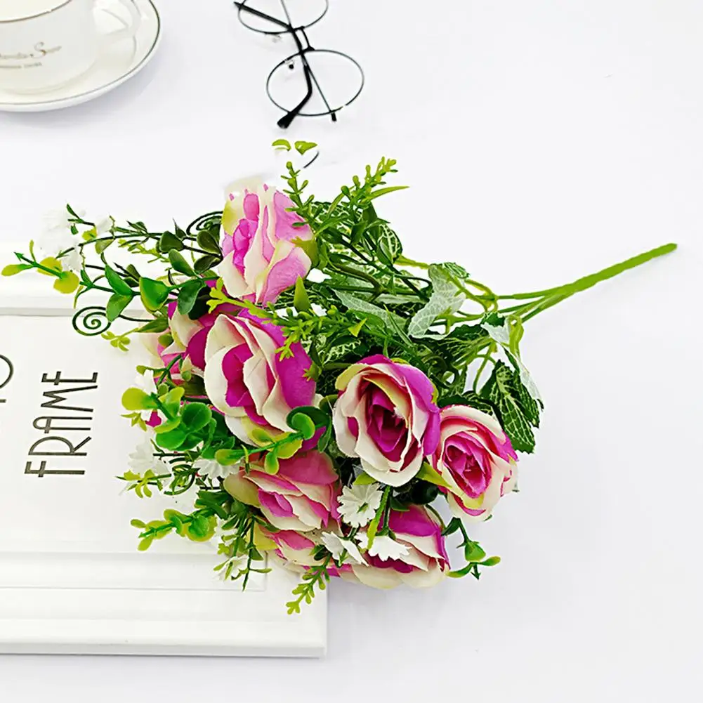 Beautiful Imitation Rose Bouquet Realistic Pastoral Style Simulation Rose Fake Flower Decoration 1 Bouquet
Beautiful Imitation Rose Bouquet Realistic Pastoral Style Simulation Rose Fake Flower Decoration 1 Bouquet