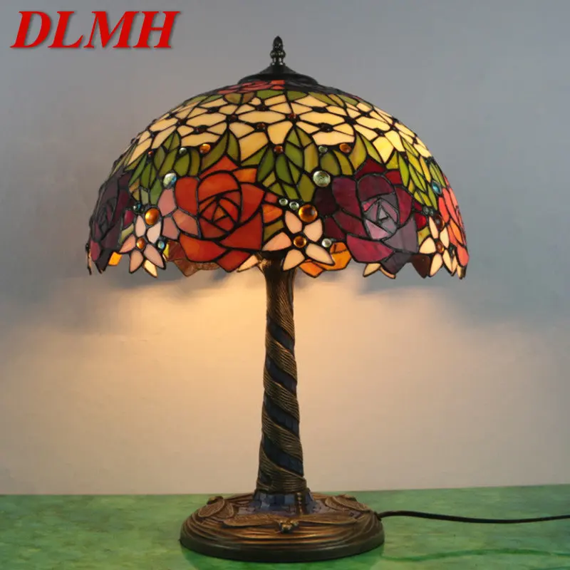 DLMH Tiffany Glass Table Lamp LED Creative Retro Flowers Desk Light Fashion Decor For Home Living Room Bedroom Bedside 
DLMH Tiffany Glass Table Lamp LED Creative Retro Flowers Desk Light Fashion Decor For Home Living Room Bedroom Bedside