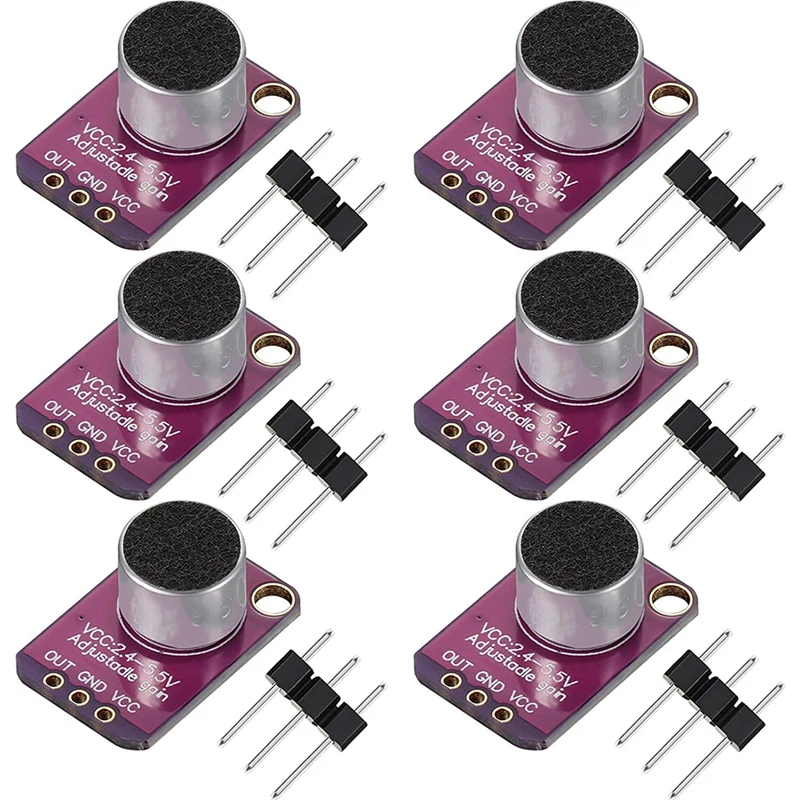 Top Deals 6 PCS Electret Microphone Amplifier Module MAX4466 Adjustable Gain Blue Breakout Board Fit For UNO
Top Deals 6 PCS Electret Microphone Amplifier Module MAX4466 Adjustable Gain Blue Breakout Board Fit For UNO