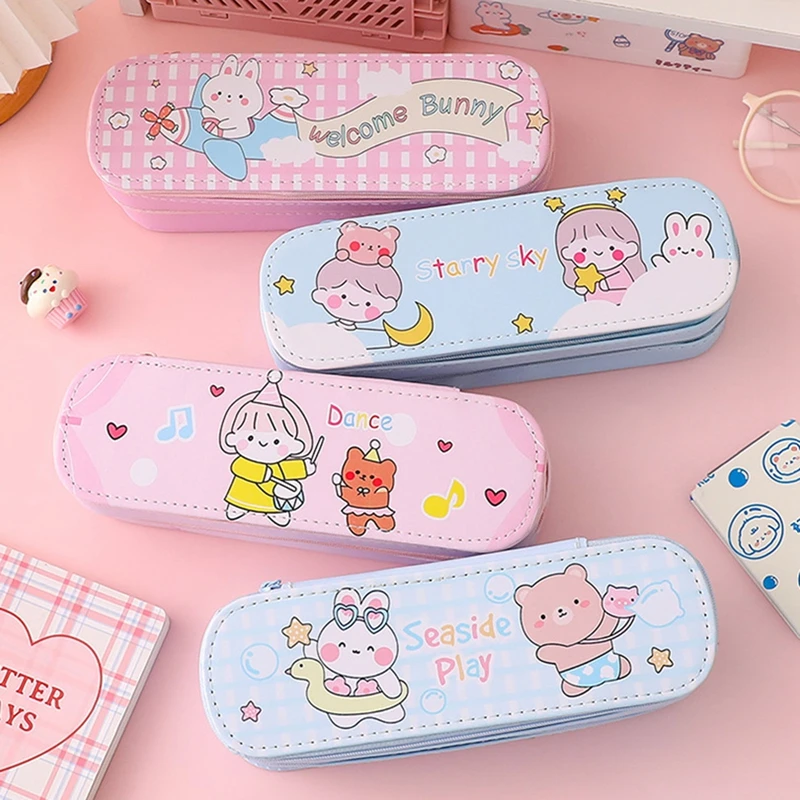 2 Layers Large-capacity Cartoon Pencil Case Kawaii Anime Simple Girl Cute Pencil Pencilcase Pen Bags Student Korean Stationery
2 Layers Large-capacity Cartoon Pencil Case Kawaii Anime Simple Girl Cute Pencil Pencilcase Pen Bags Student Korean Stationery