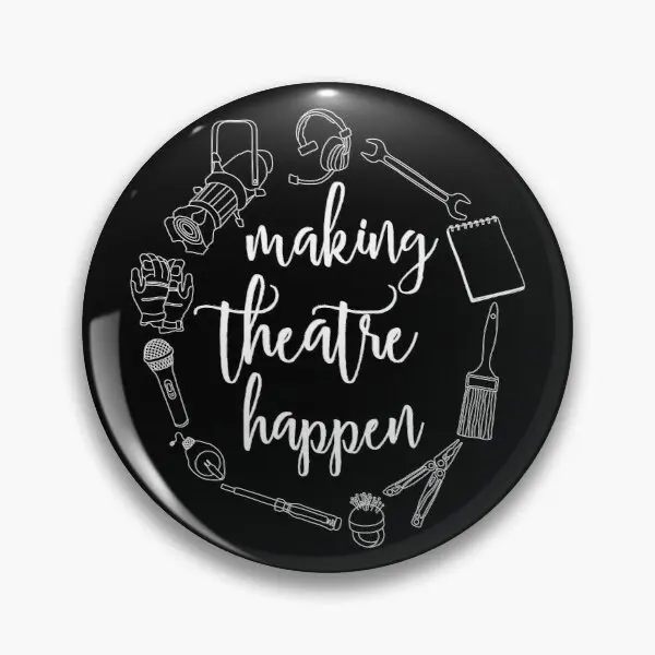 Making Theatre Happen Technical Theatr Customizable Soft Button Pin Lover Women Cute Lapel Pin Decor Creative Clothes Funny
Making Theatre Happen Technical Theatr Customizable Soft Button Pin Lover Women Cute Lapel Pin Decor Creative Clothes Funny