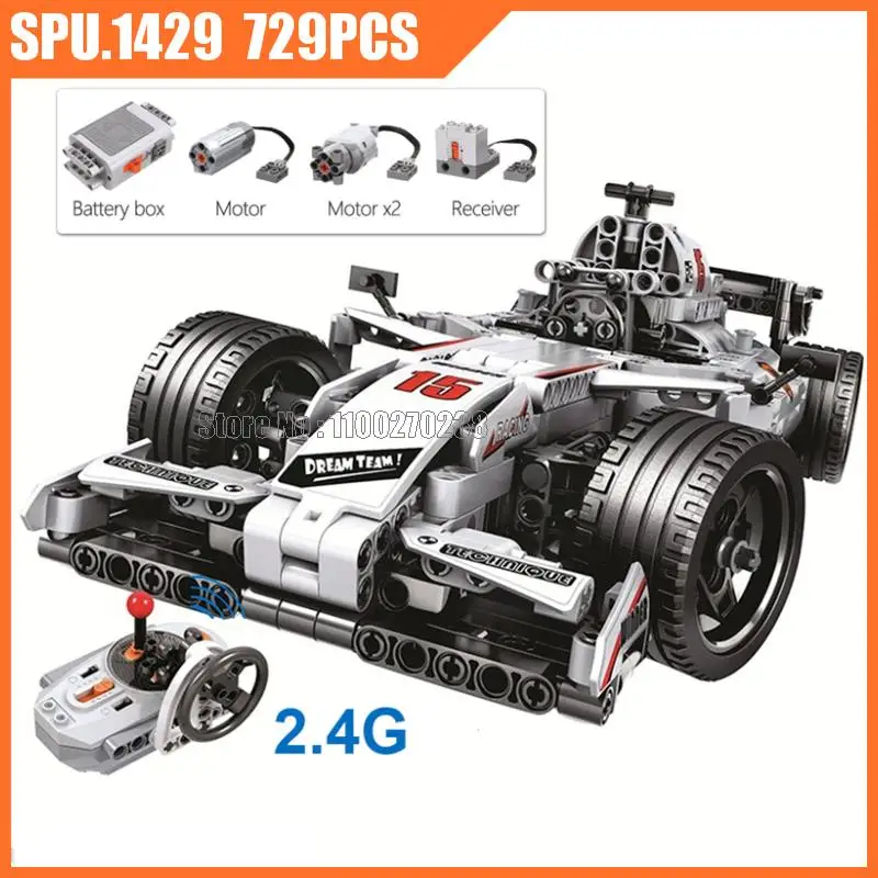 7115 729pcs Technical Remote Control Rc Speed Rally Racing Car Steam Electric Building Blocks Toy Children
7115 729pcs Technical Remote Control Rc Speed Rally Racing Car Steam Electric Building Blocks Toy Children
