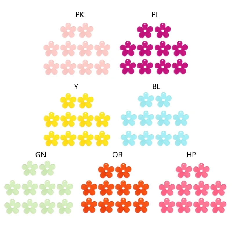 517F 10 Pcs Acrylic Color Flower Pendant for DIY Keychain Necklace Jewelry Making
517F 10 Pcs Acrylic Color Flower Pendant for DIY Keychain Necklace Jewelry Making