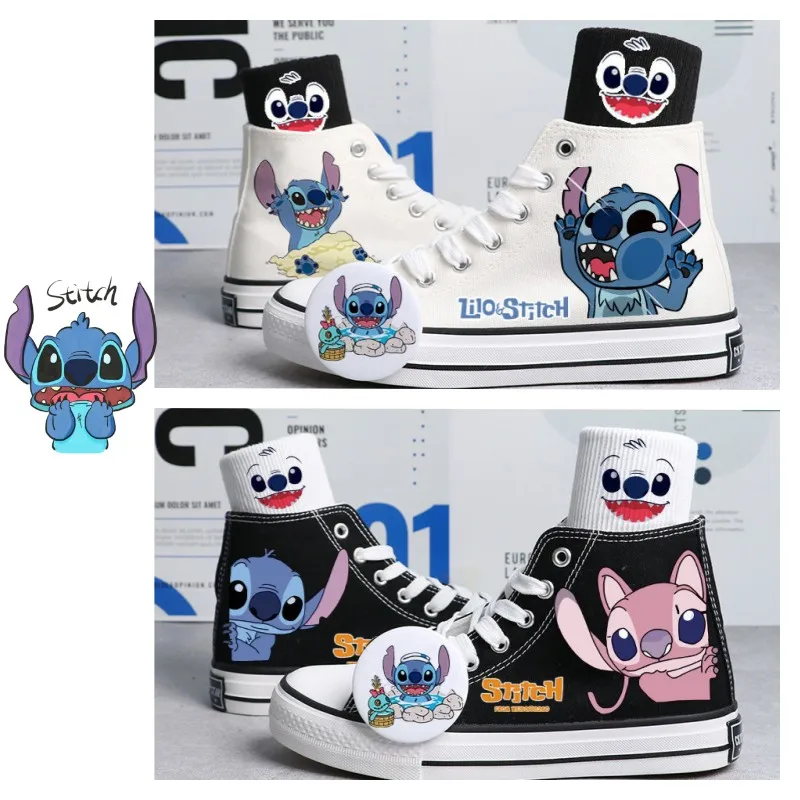 Lilo Stitch Painted High Top Canvas Shoes Student Anime Cartoon Casual Sports Shoes Men Women Running Shoes Children's Gifts
Lilo Stitch Painted High Top Canvas Shoes Student Anime Cartoon Casual Sports Shoes Men Women Running Shoes Children's Gifts