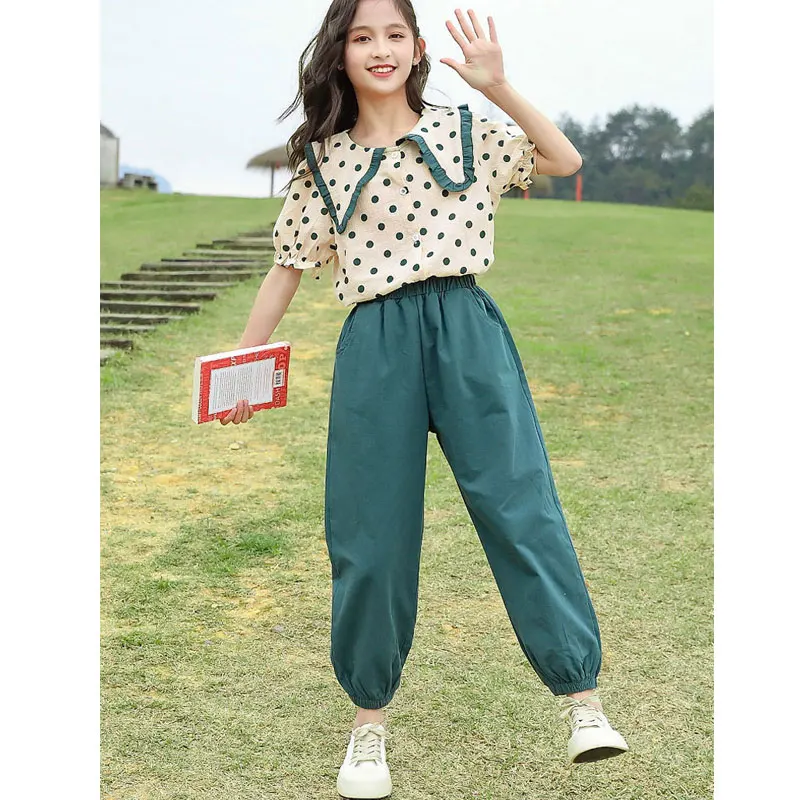 New Arrivals 2PCS Baby Toddler Kids Girls Clothes Fashion Tops Short Sleeve And Pants Outfits Set Summer For 4 6 8 10 12 14Years
New Arrivals 2PCS Baby Toddler Kids Girls Clothes Fashion Tops Short Sleeve And Pants Outfits Set Summer For 4 6 8 10 12 14Years