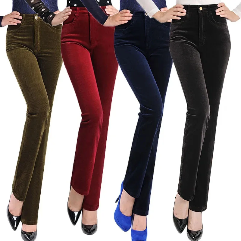 Autumn Women Corduroy Pants 2022 New High Waist Straight Pants Female Casual Trousers Lady Winter Fleece Warm Pants 6XL 7XL 8XL
Autumn Women Corduroy Pants 2022 New High Waist Straight Pants Female Casual Trousers Lady Winter Fleece Warm Pants 6XL 7XL 8XL