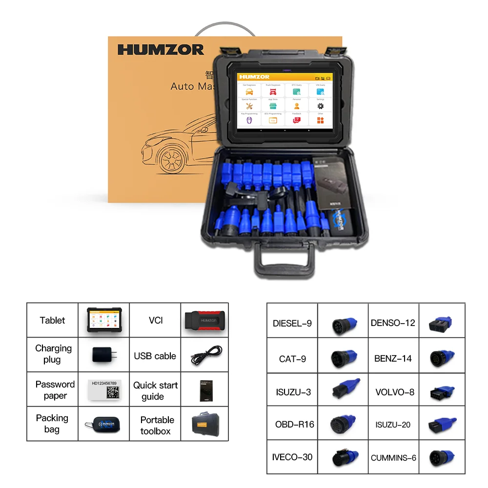 Humzor NexzDAS ND666 E lite Full System Diagnostic Tool Scanner for Both Cars and Trucks OBD2 Tools
Humzor NexzDAS ND666 E lite Full System Diagnostic Tool Scanner for Both Cars and Trucks OBD2 Tools