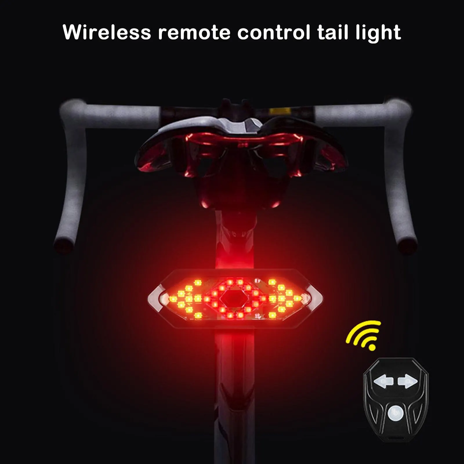 Bike Turn Signal Rear Light Remote Bicycle Lights LED USB Rechargeable Bicycle Lamp Bike Wireless Warning Tail Light
Bike Turn Signal Rear Light Remote Bicycle Lights LED USB Rechargeable Bicycle Lamp Bike Wireless Warning Tail Light