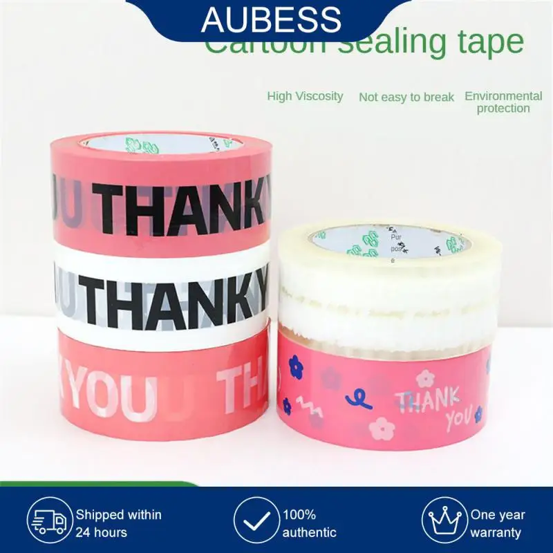 Strong Bundling Sealing Tape Strapping Packaging Large Roll Packing Express Tape Thank You High Temperature 100m Fixed Seal Tape
Strong Bundling Sealing Tape Strapping Packaging Large Roll Packing Express Tape Thank You High Temperature 100m Fixed Seal Tape
