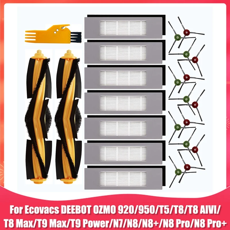 Main Brush Side Brush HEPA Filter Replacement Parts For Ecovacs Deebot OZMO 920 950 T5 T8 T9 Series Robot Vacuum Cleaner
Main Brush Side Brush HEPA Filter Replacement Parts For Ecovacs Deebot OZMO 920 950 T5 T8 T9 Series Robot Vacuum Cleaner