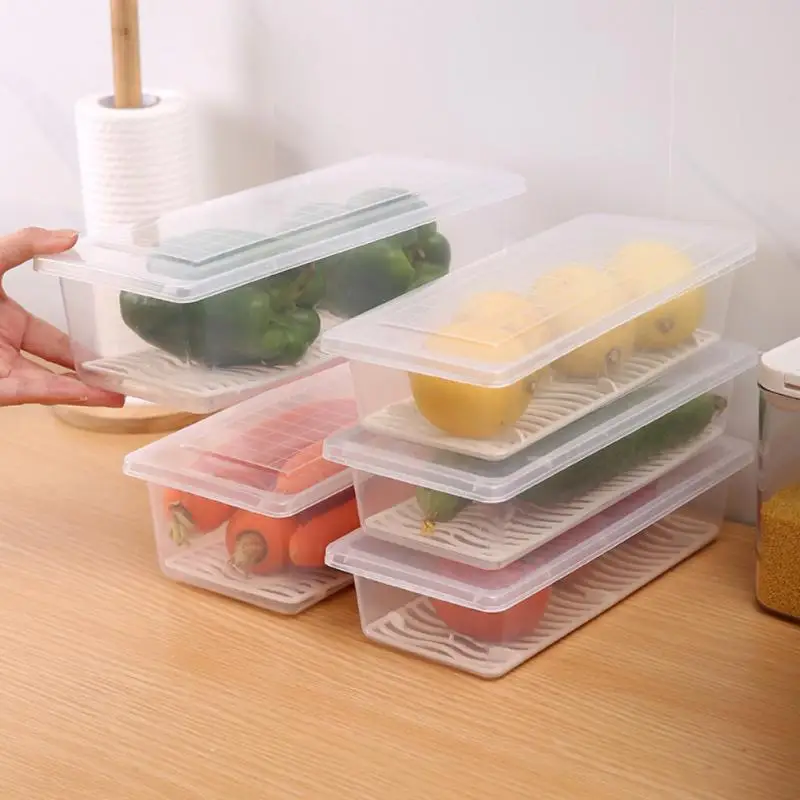 Kitchen Food Sealed Storage Box Home Rectangular Refrigerator Moisture-Proof Drain Vegetable Fruit Keep Fresh Box Home Storage
Kitchen Food Sealed Storage Box Home Rectangular Refrigerator Moisture-Proof Drain Vegetable Fruit Keep Fresh Box Home Storage