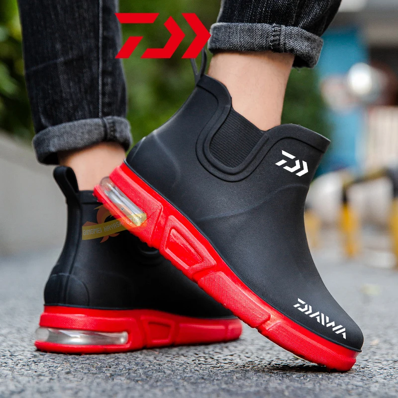 New Daiwa for Men's Fishing Rain Boots Waterproof Fishing Shoes Non-slip Kitchen Work Shoes Rubber Water Boots Outdoor Rainboots
New Daiwa for Men's Fishing Rain Boots Waterproof Fishing Shoes Non-slip Kitchen Work Shoes Rubber Water Boots Outdoor Rainboots