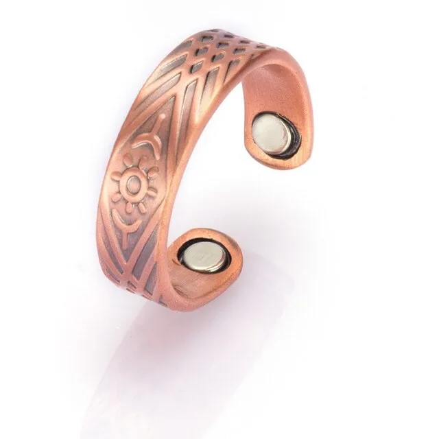Creative Copper Rings Magnetic Health Adjustable Open Cuff Ring Men 3000 Gauss Magnets Energy Rings for Women Men Arthritis
Creative Copper Rings Magnetic Health Adjustable Open Cuff Ring Men 3000 Gauss Magnets Energy Rings for Women Men Arthritis