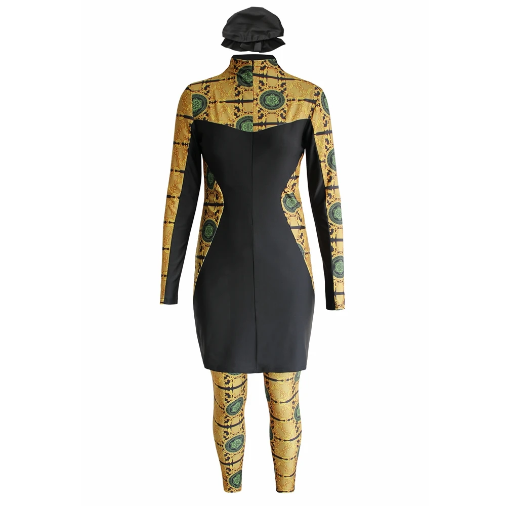 Wepbel Muslim Swimwears Full Cover Swimming Dress Trousers Swimming Cap Hijab Arabic Covering Surfing Swimsuit 3 Piece Suit
Wepbel Muslim Swimwears Full Cover Swimming Dress Trousers Swimming Cap Hijab Arabic Covering Surfing Swimsuit 3 Piece Suit
