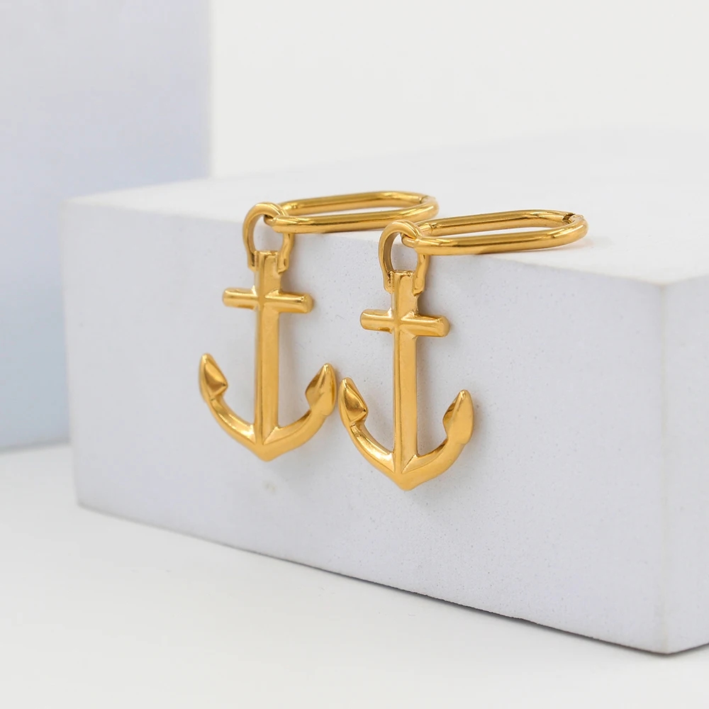 Trendy Vintage Stainless Steel Anchor Shape Dangle Earrings For Women Girl Charming Drop Earrings Cute Small Waterproof Jewelry
Trendy Vintage Stainless Steel Anchor Shape Dangle Earrings For Women Girl Charming Drop Earrings Cute Small Waterproof Jewelry