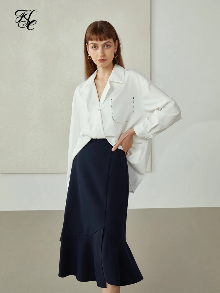 FSLE 2021 Irregular A-line Skirt Women's Autumn Mid-length Dress High-waist Split Fishtail Skirt Long Skirts Women
FSLE 2021 Irregular A-line Skirt Women's Autumn Mid-length Dress High-waist Split Fishtail Skirt Long Skirts Women