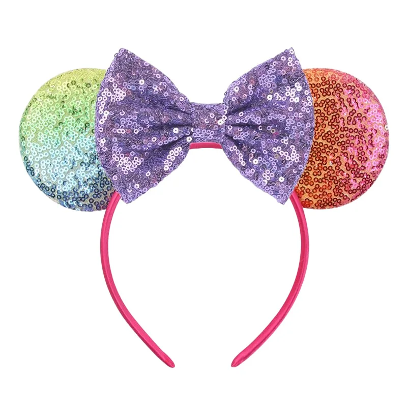 Girls Big Bow Shiny Mouse Ears Headband Christmas 5"Bow Hairband Children Adult Sequins Party Festival Hair Accessories Mujer
Girls Big Bow Shiny Mouse Ears Headband Christmas 5"Bow Hairband Children Adult Sequins Party Festival Hair Accessories Mujer
