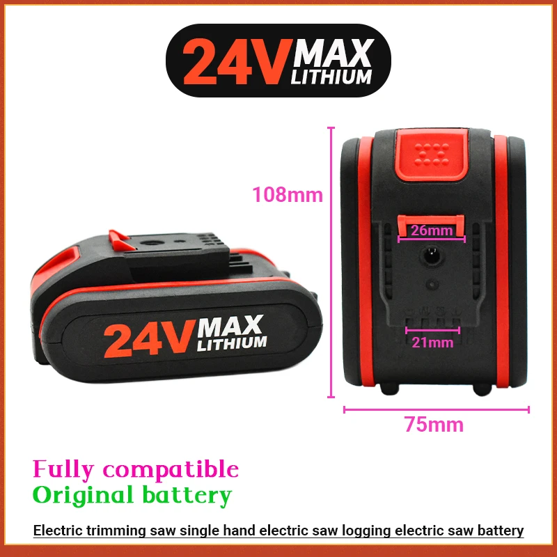 

2022brand new24V 18650 Lithium Battery 12.8Ah Electric Tools Battery For Wireless Wrench Mini Chain Saw Electric Drill ect