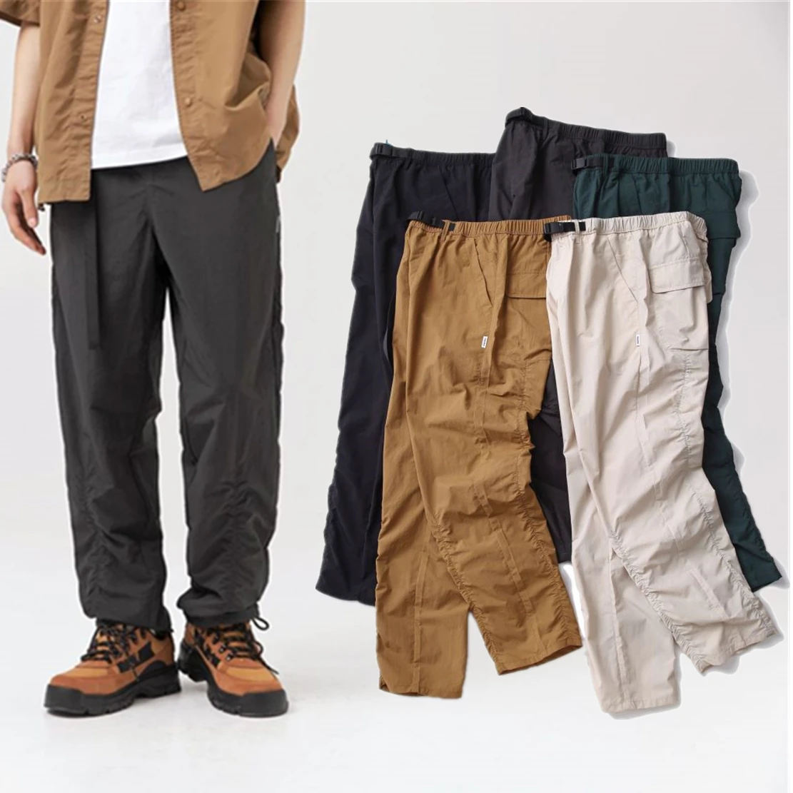 Jenny&Dave Japanese Style Multicolor Solid Pleated Men's Fashion Straight Trousers Man Outdoor Quick-drying Casual Pants
Jenny&Dave Japanese Style Multicolor Solid Pleated Men's Fashion Straight Trousers Man Outdoor Quick-drying Casual Pants