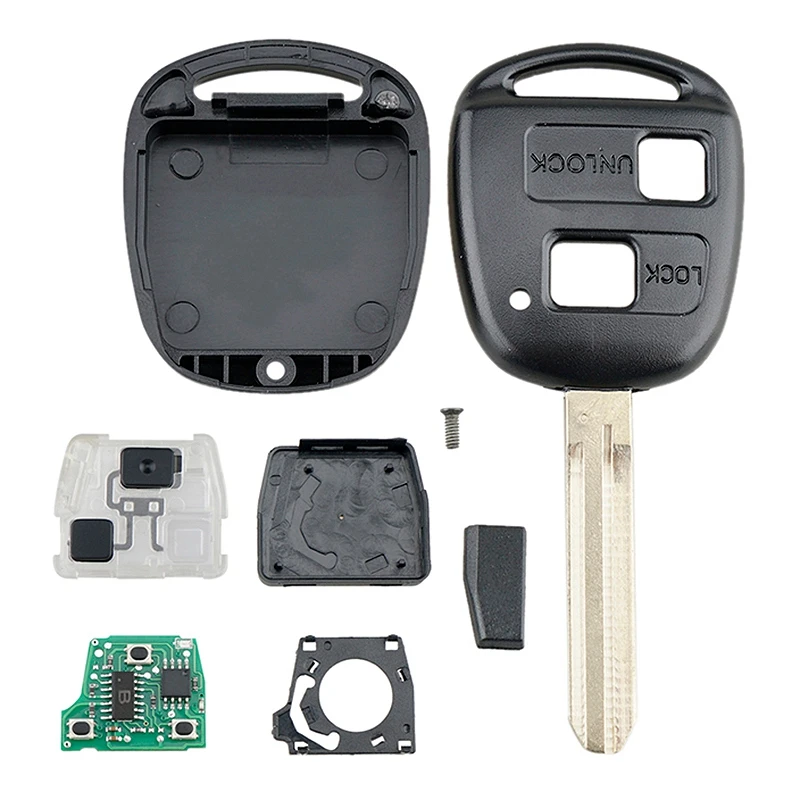 Car Smart Remote Key 2 Buttons 4C Chip Car Key Fob Fit for Toyota Corolla 2001-2007 304MHZ
Car Smart Remote Key 2 Buttons 4C Chip Car Key Fob Fit for Toyota Corolla 2001-2007 304MHZ