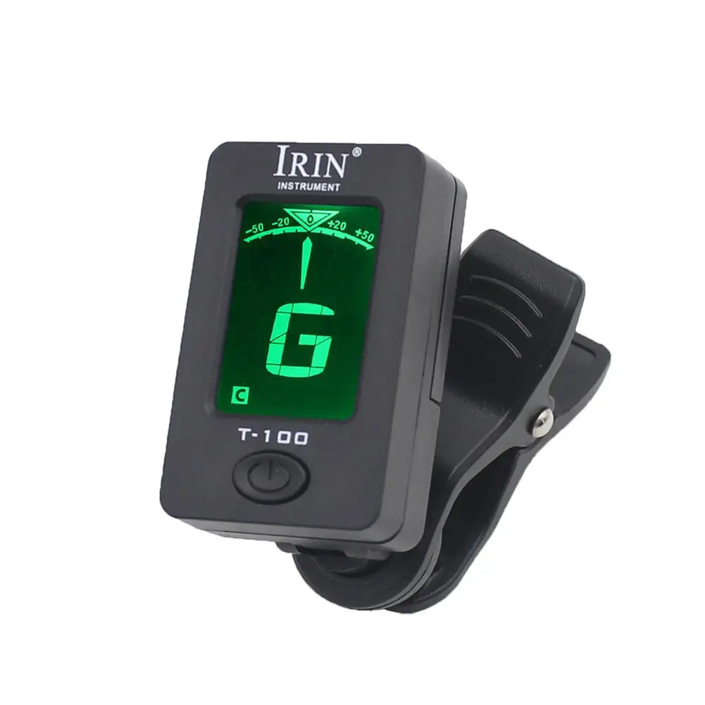 T-100 Universal Guitar Tuner Rotatable Clip-on Tuner LCD Display for Chromatic Acoustic Guitar Bass Ukulele Guitar Accessories
T-100 Universal Guitar Tuner Rotatable Clip-on Tuner LCD Display for Chromatic Acoustic Guitar Bass Ukulele Guitar Accessories
