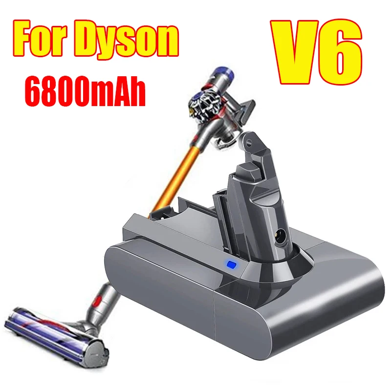 100% Original 21.6V 6800mAh Li-ion Battery for Dyson V6 DC58 DC59 DC62 DC74 SV09 SV07 SV03 965874-02 Vacuum Cleaner Battery L30
100% Original 21.6V 6800mAh Li-ion Battery for Dyson V6 DC58 DC59 DC62 DC74 SV09 SV07 SV03 965874-02 Vacuum Cleaner Battery L30