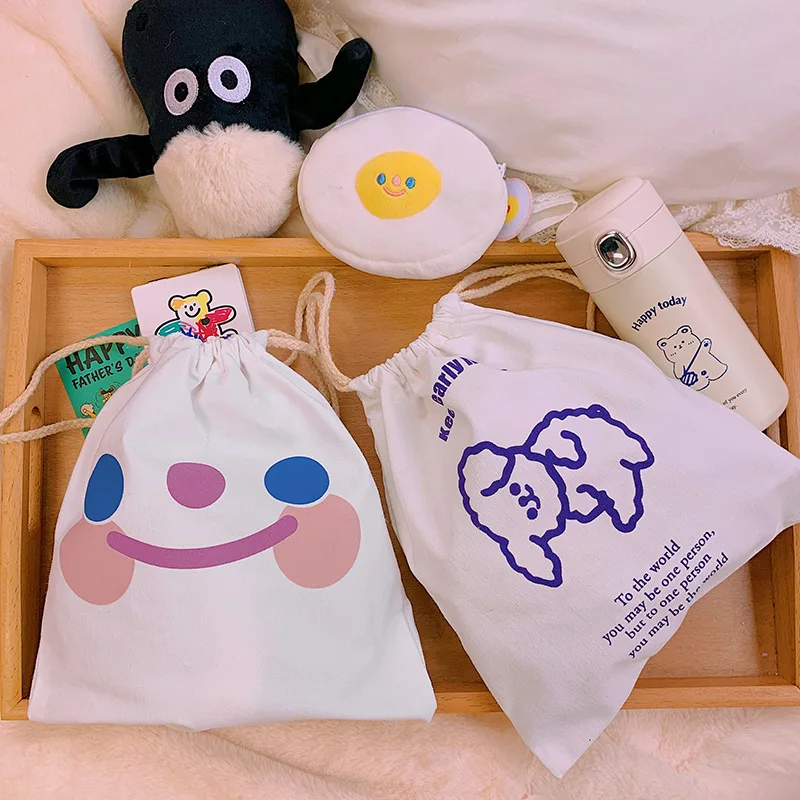 2022 cartoon makeup bag smiley face drawstring pocket cute puppy girl cosmetic toiletries organiser underwear bra storage bag
2022 cartoon makeup bag smiley face drawstring pocket cute puppy girl cosmetic toiletries organiser underwear bra storage bag