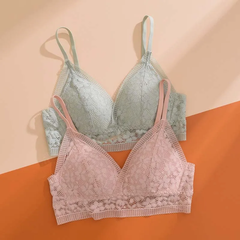Roseheart Sexy for Women Pink Wireless Lace Padded Bras Cross Back Push Up Female Bralette Cup 85 A B C Underwear Plus Size
Roseheart Sexy for Women Pink Wireless Lace Padded Bras Cross Back Push Up Female Bralette Cup 85 A B C Underwear Plus Size