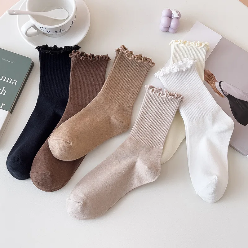 1 Pair Women's Warm Socks Wood Ear Side Middle Tube Female Underwear Sweat Absorbing Stockings Loose Mouth Baby Socks Cotton
1 Pair Women's Warm Socks Wood Ear Side Middle Tube Female Underwear Sweat Absorbing Stockings Loose Mouth Baby Socks Cotton
