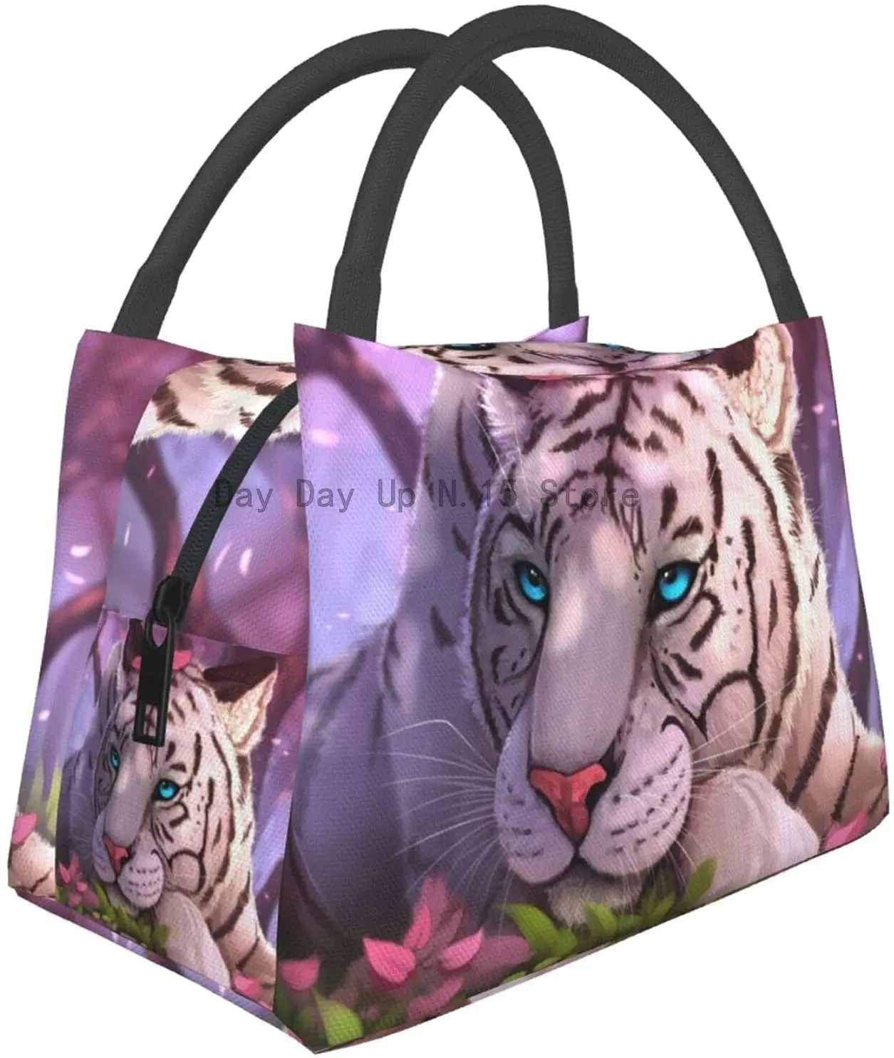 Blue Eyes White Tiger Print Lunch Box Collapsible Lunch Tote Bag For Women, Men, Adults And Teens
Blue Eyes White Tiger Print Lunch Box Collapsible Lunch Tote Bag For Women, Men, Adults And Teens