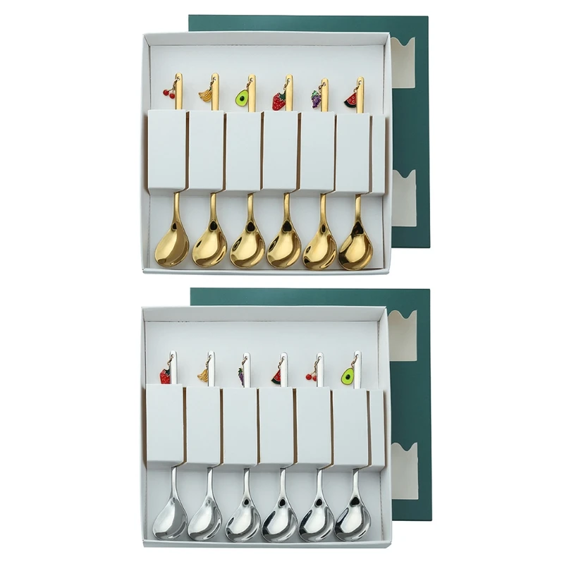 6pcs Stainless Steel Coffee Spoon Fruit Merry Christmas Ornaments Soup Teaspoons Mixing Stirrer Kitchen Tableware
6pcs Stainless Steel Coffee Spoon Fruit Merry Christmas Ornaments Soup Teaspoons Mixing Stirrer Kitchen Tableware