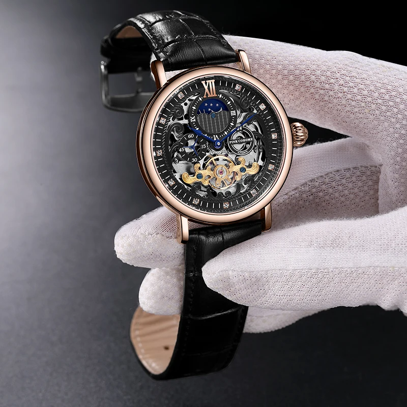 Big Watch Men Mechanical Thin Case Tourbillon Clock Moon Phase Function Automatic Wristwatch Relojes Hombre Swiss Brand
Big Watch Men Mechanical Thin Case Tourbillon Clock Moon Phase Function Automatic Wristwatch Relojes Hombre Swiss Brand