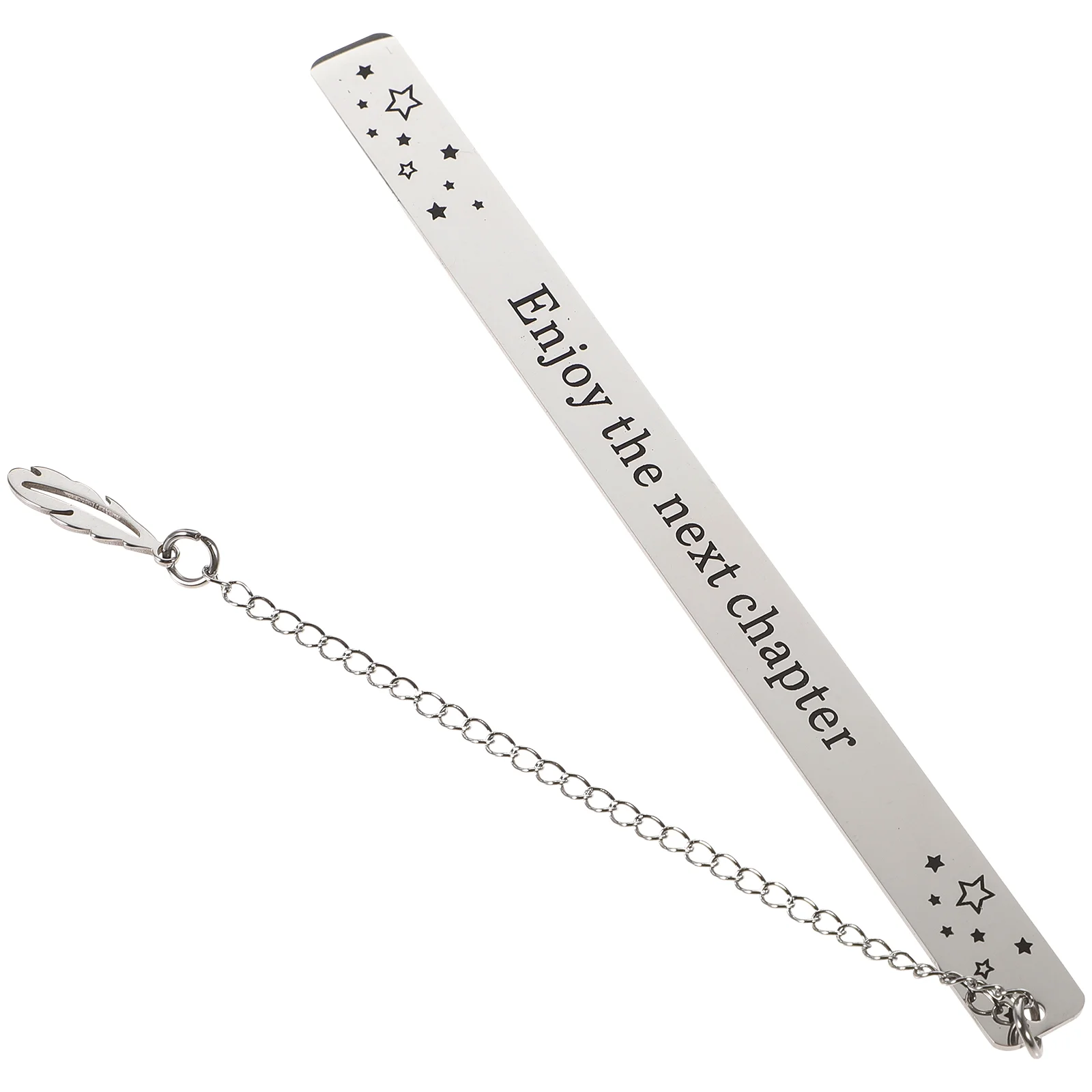 Stainless Steel Bookmark Inspirational Bookmark with Leaf Pendant Teachers Students Gift
Stainless Steel Bookmark Inspirational Bookmark with Leaf Pendant Teachers Students Gift