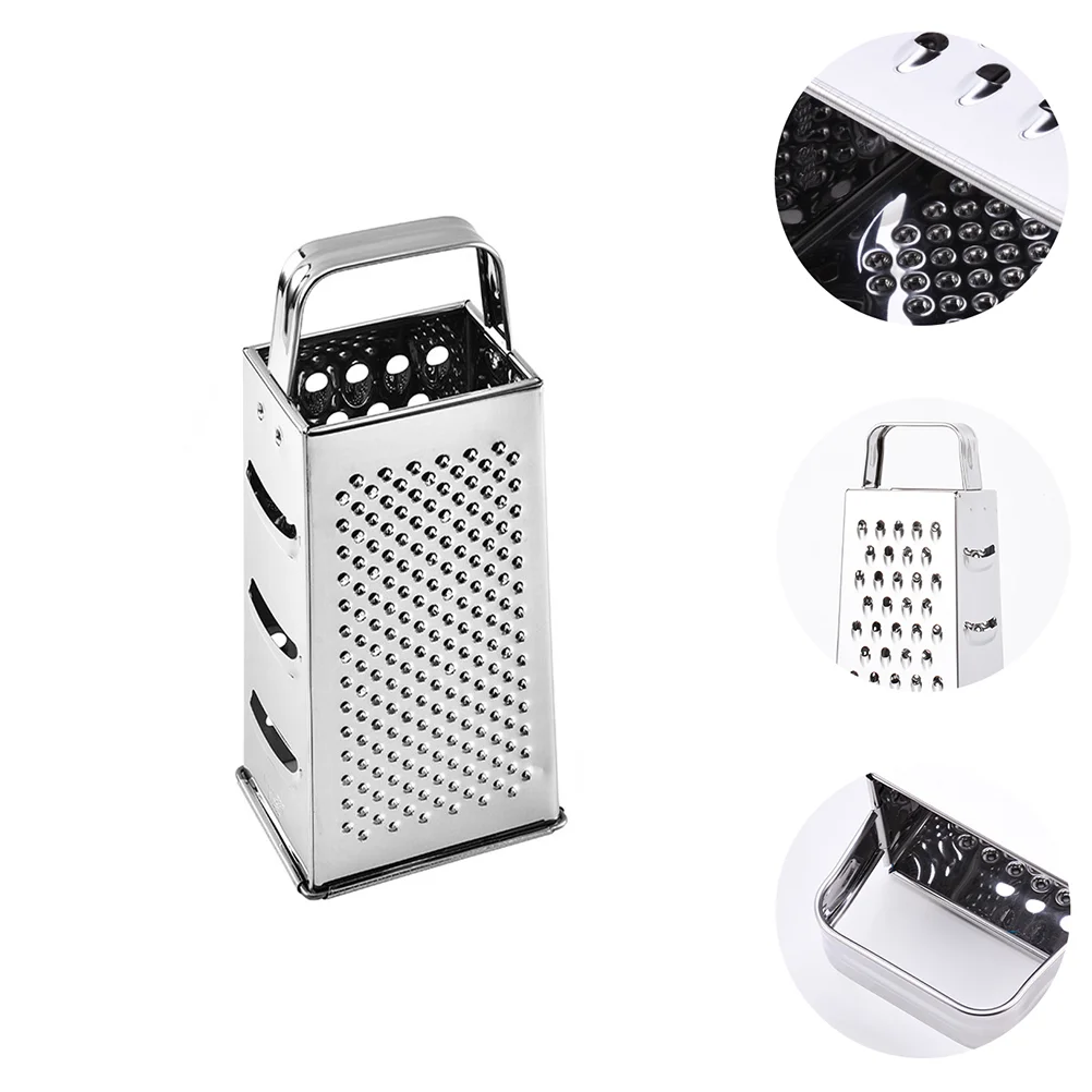 Multi-functional Four-sided Stainless Steel Kitchen Food Grater Cheese Grater Potato Slicer
Multi-functional Four-sided Stainless Steel Kitchen Food Grater Cheese Grater Potato Slicer