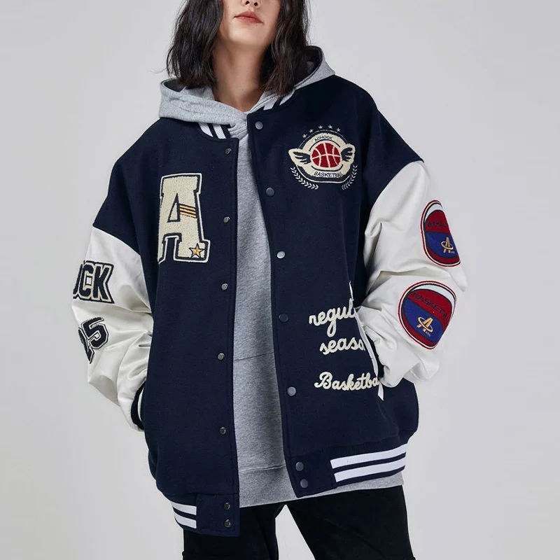 2022 Autumn Winter Women Retro Letter Embroidery Baseball Jackets Female Streetwear Hip Pop Harajuku College Bomber Coat
2022 Autumn Winter Women Retro Letter Embroidery Baseball Jackets Female Streetwear Hip Pop Harajuku College Bomber Coat