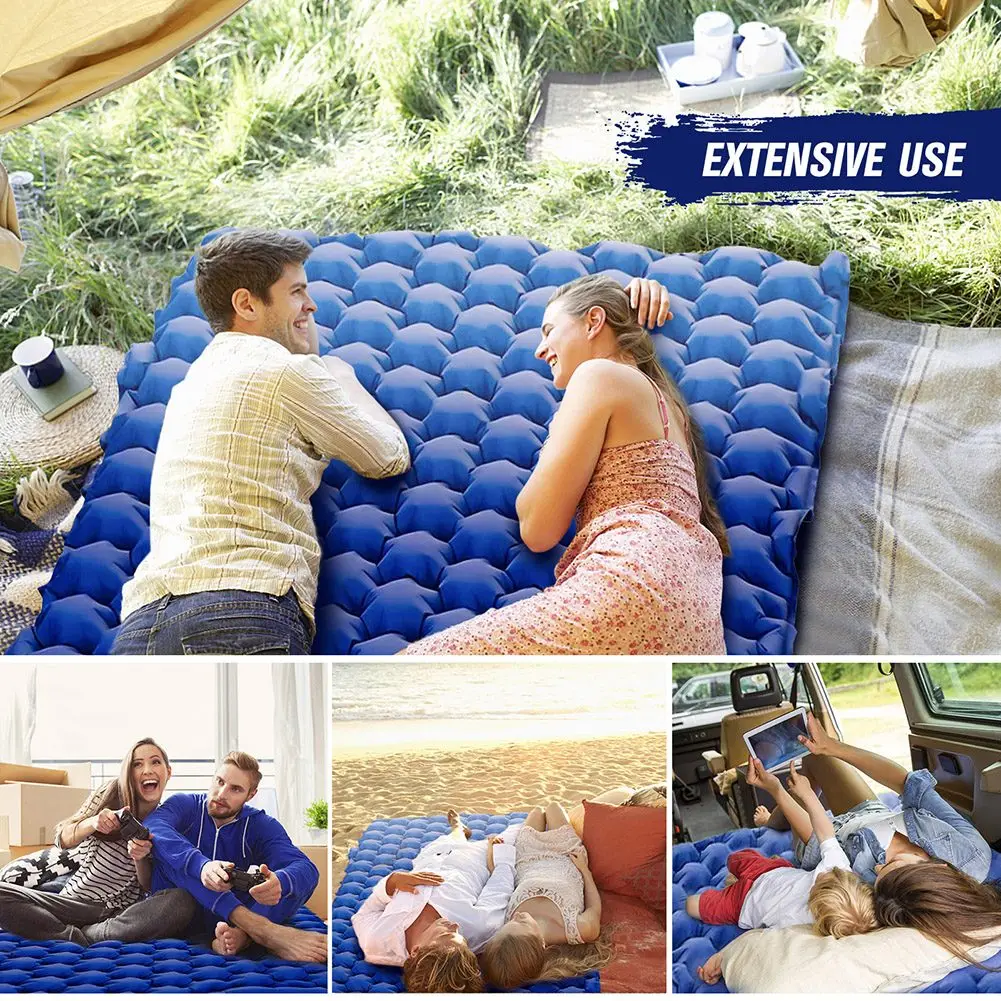 Camping Backpacking Air Mattress Outdoor Sleeping Pad With Foot Pump Air Pillow For Hiking, Camping, Fishing, Hiking
Camping Backpacking Air Mattress Outdoor Sleeping Pad With Foot Pump Air Pillow For Hiking, Camping, Fishing, Hiking