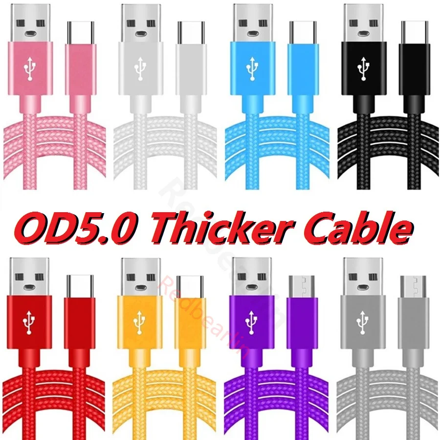 Утолщенный текстильный кабель из сплава Micro Type c USb-C OD5.0, нейлоновые кабели 1 м, 2 м, 3 м для Samsung s8, s20, s22, Note 20, htc, lg, xiaomi, huawei
Утолщенный текстильный кабель из сплава Micro Type c USb-C OD5.0, нейлоновые кабели 1 м, 2 м, 3 м для Samsung s8, s20, s22, Note 20, htc, lg, xiaomi, huawei