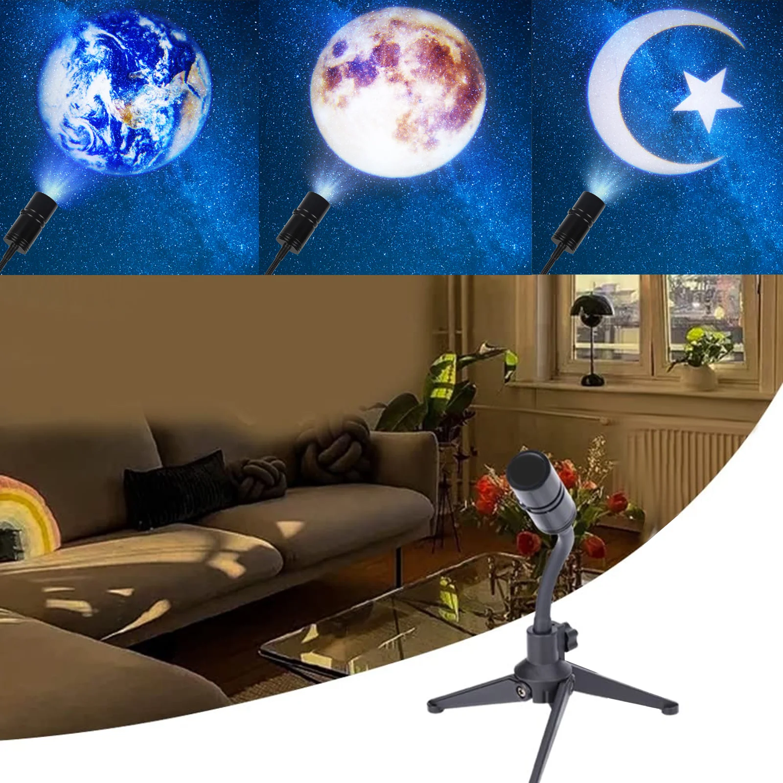 Проекционная Светодиодная лампа Moon Earth, проектор звездного неба, питание от USB, вращение на 360 °, светодиодный светильник для спальни, украшен... 
Проекционная Светодиодная лампа Moon Earth, проектор звездного неба, питание от USB, вращение на 360 °, светодиодный светильник для спальни, украшен...