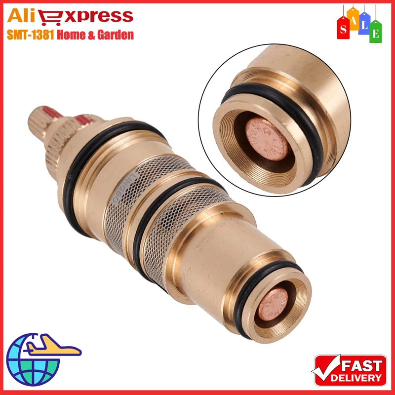 Brass Thermostatic Faucet Valve Core Intelligent Fitting Adapter Core Mixed Valve Core Shower Replacement Faucet Solar Energy
Brass Thermostatic Faucet Valve Core Intelligent Fitting Adapter Core Mixed Valve Core Shower Replacement Faucet Solar Energy