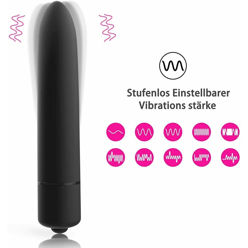 

10-частотный Мощный вибратор-пуля, стимулятор для клитора, фаллоимитатор, секс-игрушки для женщин, взрослый Массажер для влагалища, Вибрирую...