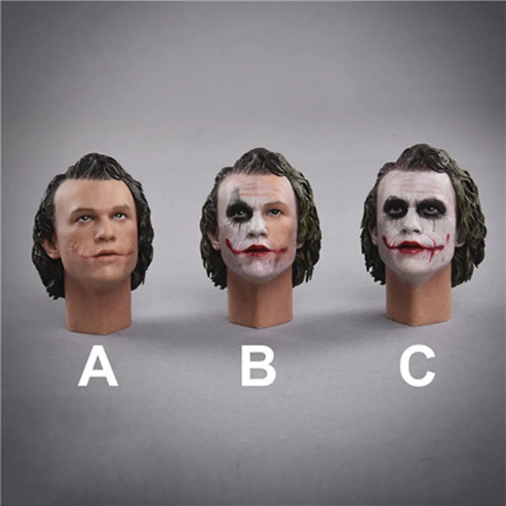 1/6 scale male soldier movie star clown head figurine three options for 12” action figure toy doll
1/6 scale male soldier movie star clown head figurine three options for 12” action figure toy doll