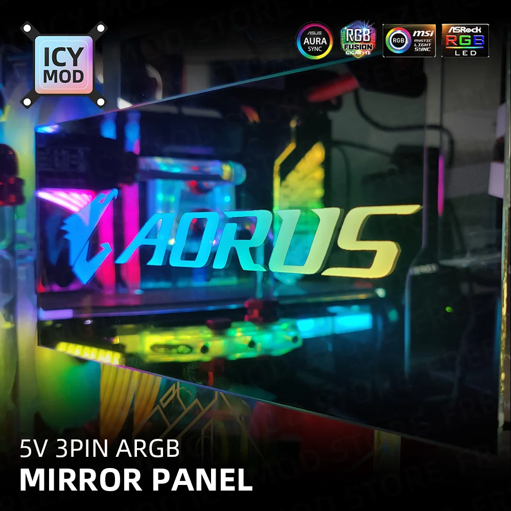 Mirror MOD RGB Lighting Panel Customize PC Case VGA Backplate Side Panel PC Cabinet A-RGB Colorful AURA SYNC Water Cooling Plate
Mirror MOD RGB Lighting Panel Customize PC Case VGA Backplate Side Panel PC Cabinet A-RGB Colorful AURA SYNC Water Cooling Plate